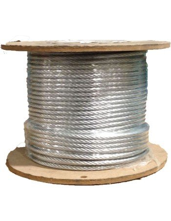 Cable de acero antigiratorio galvanizado 19x7+0 - 4MM