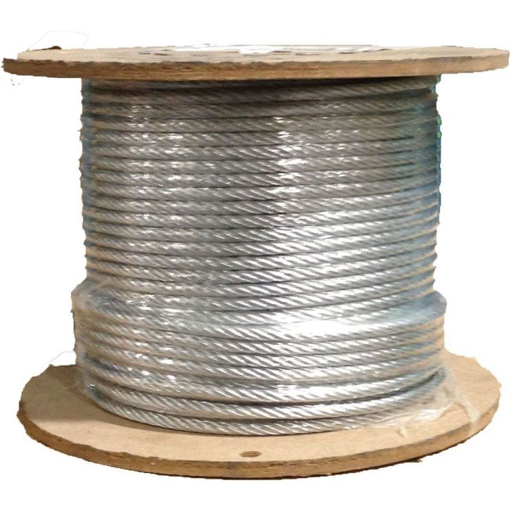 Cable de acero antigiratorio galvanizado 19x7+0 - 4MM