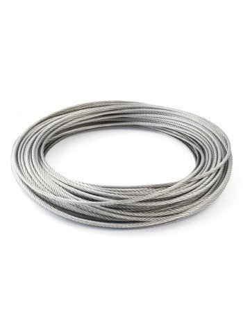Cable de acero inoxidable AISI-316 - 7x7+0 - 6MM