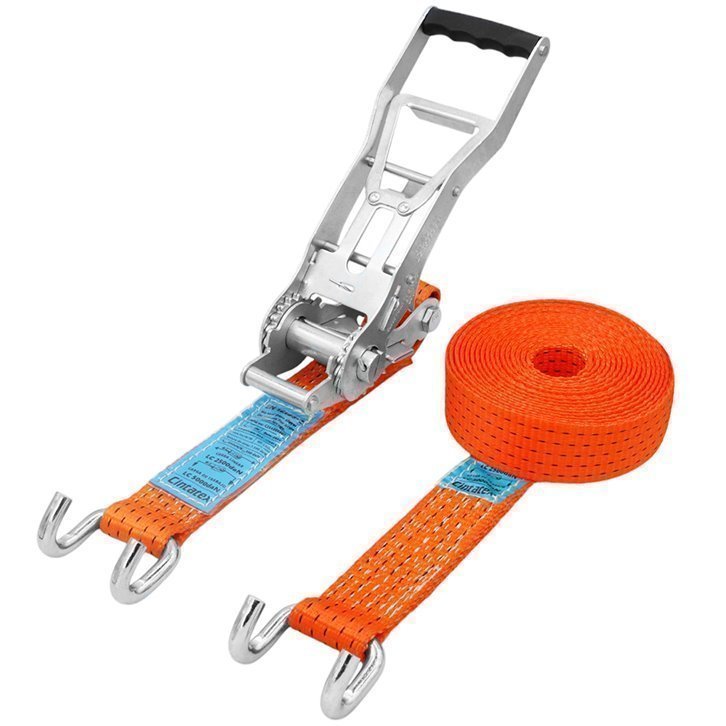 Conjunto de Amarre Ergonómico para 5.000KG - 50MM con Ganchos Abiertos - STF 500 daN